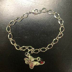 Red Fairy charm bracelet